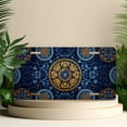 thumbnail image 4 of License Plate, Ornate Blue gold Pattern Decorative Front,Personalized Stainless Steel License Plate Cover For Men Women,12.2" X 6.2", 4 of 6