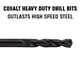 thumbnail image 2 of Broca de Acero Cobalto con Vástago Rosca de 1/8" Drill America, 2 of 6