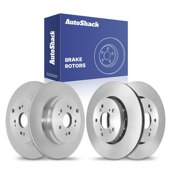 AutoShack Front Vented & Rear Solid Brake Rotors 4-PC Set Replacement for 2013-2018 Acura RDX