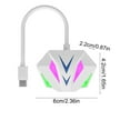 thumbnail image 4 of Sentmoon Adaptateur Ethernet USB-C 100 Mbps Type C vers RJ45, Adaptateur Réseau, Connecteur Internet Filaire Haute Vitesse, Carte LAN LED RVB Compatible avec Ordinateur Portable pour la Maison et le Bureau, 4 of 7
