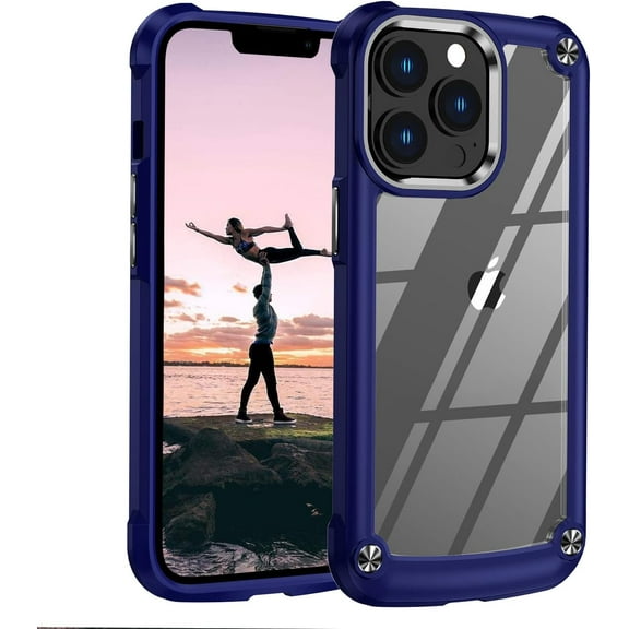 Case for iPhone 13 pro max Case,Full Body Rugged Case Soft TPU Bumper Case for iPhone 13 pro max Case Blue