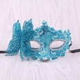 thumbnail image 2 of Women'S Masquerade Half Face Gold Powder Three Mask Blue One Size, 2 of 3