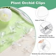 thumbnail image 2 of Uxcell 50-Pack Orchid Clips Plastic Garden Plant Clips Dragonfly and Butterfly Orchid Clips [White, Transparent], 2 of 7