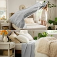 thumbnail image 4 of Manta Bedsure, 100% algodón, tamaño king, 275 x 230 cm, color gris, 4 of 6