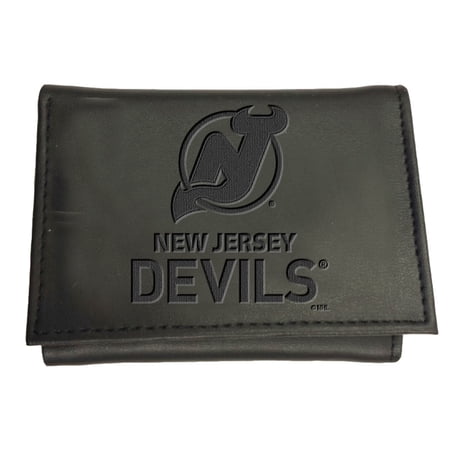 Black New Jersey Devils Hybrid Tri-Fold Wallet