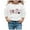 White, variant on WOYY Toddler Girls Round Neck Sweatshirt Letter Print Casual Pullover Top, Sizes 3-4T