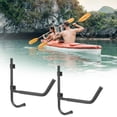 thumbnail image 3 of Graflsoa Rotatable Wall-Mounted Kayak Holder with Rubber Protection, Space-Saving Foldable Canoe Rack for Secure Storage, 3 of 6