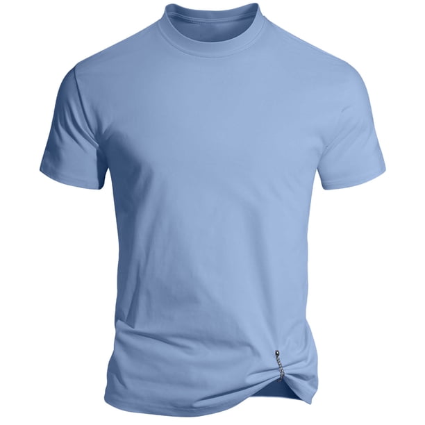 Redonda Alta Mesa Magnética Desmontable Pullover de Manga Corta Top para los Hombres, Suave Transpirable Absorción de Sudor Secado Rápido Desgaste Deportivo