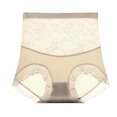 thumbnail image 3 of Kmdttou Period Underwear for Women Sexy Lace High Cut Panties Comfort Bikini Panty Stretch Underpants Breathable Ladies Briefs (Available in Plus Size) Beige-M, 3 of 9