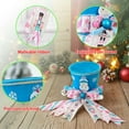 thumbnail image 6 of Christmas Tree Topper Hat, Candy Cane Xmas Tree Toppers Large Hat with Bow and Ribbon, Christmas Tree Ornaments for Christmas Holiday, 6 of 7