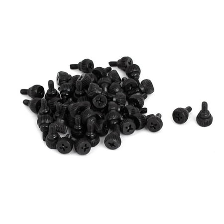 

Uxcell 6 #-32 M3.5 PC Computer Case Thumbscrews Thumb Screws Black (50-pack)