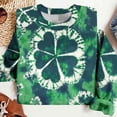 thumbnail image 2 of Women's St. Patrick's Day Print Sweatshirts Fashion Graphic Crewneck Long Sleeve Casual Pullover Tops (S, Green), 2 of 7