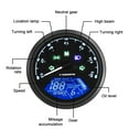 thumbnail image 2 of Digital Motorcycle Speedometer KM/H MPH Speedometer Tachometer Gauge Universal Multifunction Motorcycle Gauge, 2 of 6
