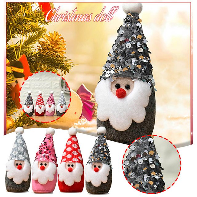 Nueva pequeña muñeca adornos colgante árbol de Navidad decoración ventana producto escena diseño adornos navideños Wmkox8yii gf11989