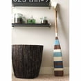 thumbnail image 2 of Eangee Home Design 60 Inch Oar Vintage Aqua Stripes, Wood, Indoor Safe, 7x2x60 Inches, 2 of 4