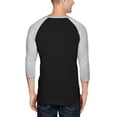 thumbnail image 3 of Ma Croix Mens Baseball Raglan 3/4 Sleeve T-Shirts Activewear Team Jersey, 3 of 6