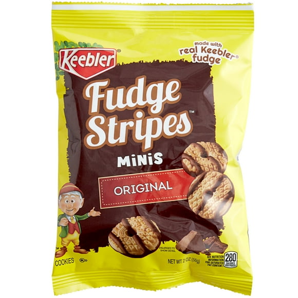 Keebler 2 oz. Mini Fudge Stripes™ Collation Pack - 60/caisse