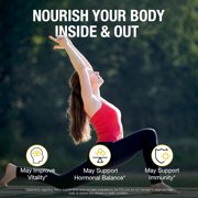 Pure By Nature Bee Pollen Supplement with Propolis & Royal Jelly for Immune Support, Antioxidant Properties, 120 Non-GMO Vegetarian Capsules