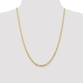 thumbnail image 4 of 10K Yellow Gold Rope Chain Styles Necklace 3.5 mm Diamond-Cut Lightweight 24 inch, 4 of 4