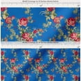 thumbnail image 2 of Soimoi Cotton Cambric Fabric Leaves,Red Berries & Rose Floral Fabric Prints by Yard 42 Inch Wide, 2 of 7