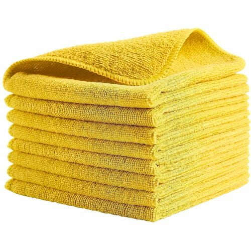 Rubbermaid Commercial Microfiber Cleaning Cloths, 16" Length x 16" Width, Recommended For: Germs Remover, Microbe Remover (1820584) | 2 Packs (48 Total)