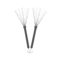 thumbnail image 4 of 2pcs Tambour Brosse à Tambour Brosse à Percussion Instrument en Acier Inoxydable Brosse à Fil, 4 of 9