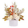 thumbnail image 1 of Plante en Pot Simulée Feuille d'Érable Citrouille Oreilles de Riz Décoration de Table Halloween Feuille Citrouille Pot Récolte d'Érable Automne Table, 1 of 8