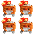 thumbnail image 1 of Lindo Crochet Contenedor Basura Fuego Apoyo Emocional Regalos Divertidos () Naranja, 1 of 4