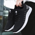 thumbnail image 5 of GrmtClth Lightweight Mesh Athletic Sneakers for Men Soft Cushioned Sole Lace Up Breathable Knit Casual Walking Running Sport Shoes Gray (US/9), 5 of 6