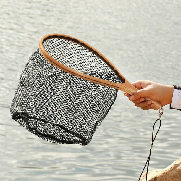Red De Pesca Plegable Wakeman 56 Pulgadas - Mango Telescópico, Nailon, Aluminio, Dorada/Negra