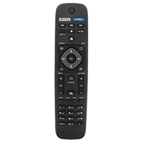 Mando a distancia ZdalaMit Compatible TV Philips modelos 28PFL4609/F7 32PFL4609/F7 40PFL4609/F7 43PFL4609/F7 49PFL4609/F7 58PFL4609/F7