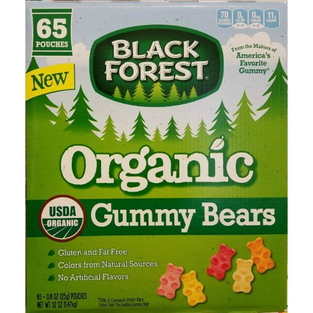 Black Forest Organic, Gummy Bears Candy, 65 Ct