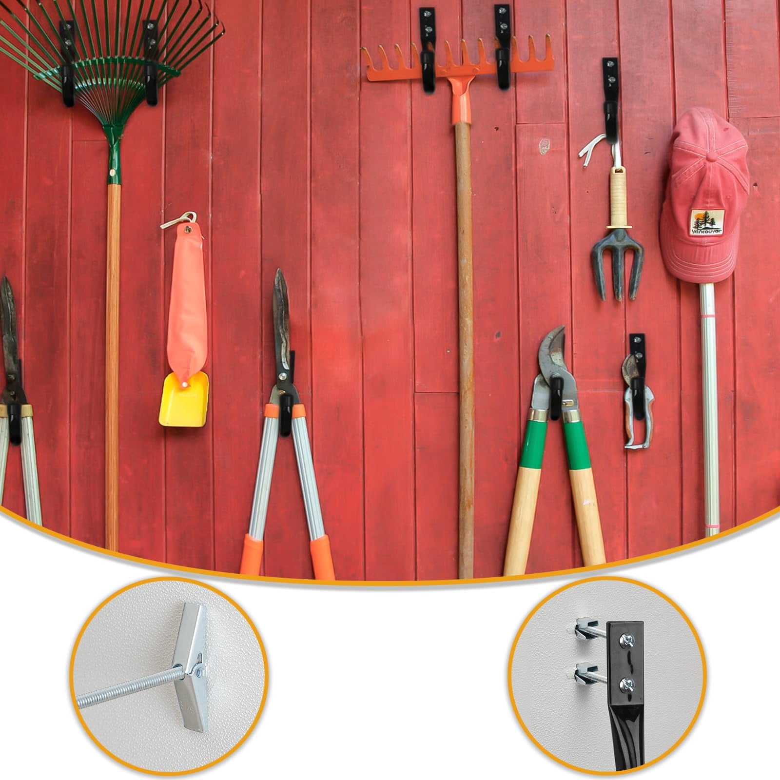 Drywall Anchors Assortment Kit With Self Drilling Wall Anchors and Heavy Duty Toggle Bolts, Metal/Plastic Dry Wall Anchors for Hanging Picture Art, 164Pcs Butterfly Anchor and Screws for Ceiling
