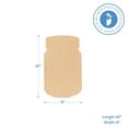 thumbnail image 2 of Wooden Mason Jar Sign 10 x 6-inch, Pack of 25 Unfinished Wood Jar Cutouts, Wooden Crafts to Paint for Farmhouse Kitchen, by Woodpeckers, 2 of 7