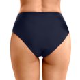 thumbnail image 4 of Sopiago Womens Bikini Bottom High Waisted Full Ruched Swimsuit Bottoms Tummy Control Full Coverage Bathing Suit Bottoms for Women Navy,XL, 4 of 7