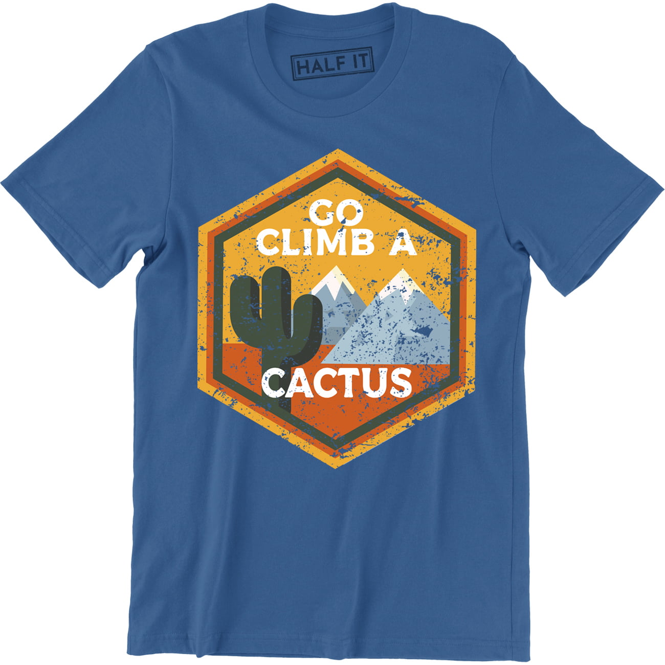 Women's Go Climb A Cactus Funny Joke Offensive Humour FITTED T-SHIRT Birthday 