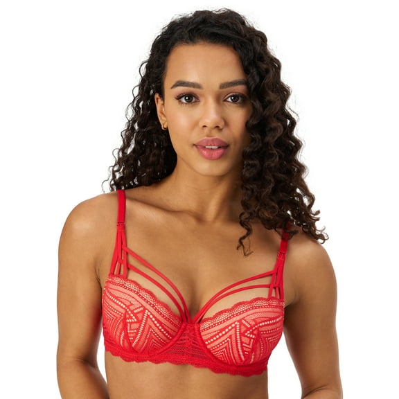 Adored by Adore Me Women’s Tessa Geo Lace Contour Underwire Bra, Sizes 32B to 40DD