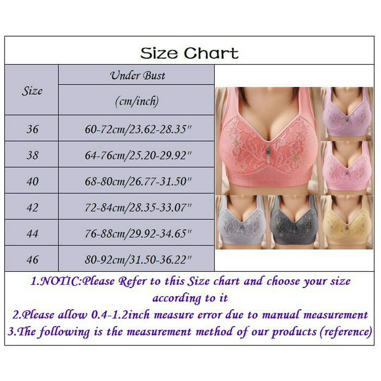 Women's Seamless Bra - 2023 New Style Plus Size 36 38 40 42 44 46