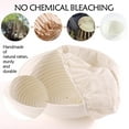 thumbnail image 4 of ALLJOY Banneton Bread Proofing Basket 9 Inch Set of 2 Round Sourdough Bread Proofing Baskets Baking Supplies，Sourdough Starter Kit, 4 of 8