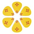 thumbnail image 6 of 6 Pack New-Mexico Guitar Picks In Leather Picks Holder For Bass Electric Acoustic Guitars, 6 of 7