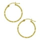 thumbnail image 3 of Arete Arracada de Oro 14K Imperial Jewelry Diamantado Panal 25mm, 3 of 5