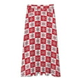 thumbnail image 3 of Christmas Snowflakes - Christmas Checker Snow Women High Waist Midi Skirt Elegant Midi Skirt High Waist A-line for Women, 3 of 4
