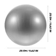 thumbnail image 2 of FUEENIRVA Figure Shaping Fitness Ball Silver PVC Families Home Exercise 1Pcs, 2 of 5