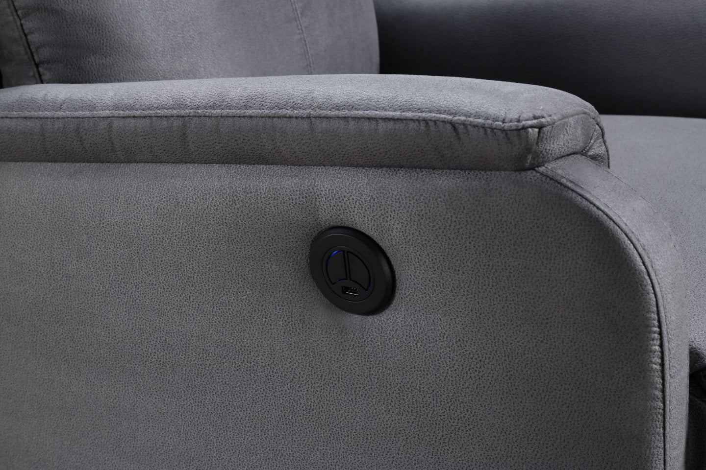 MAYEERTY Power Recliner Single Chair: Easy Control for Living Room and Bedroom, 35*30*40"Gray