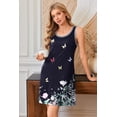 thumbnail image 2 of Ekouaer Tank Nightgowns for Women Sleeveless Sleep Dress Crew Neck Sleep Shirt Comfy Pajama Dress, 2 of 6