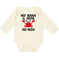 thumbnail image 3 of Inktastic Nana and Papa Love Me Grandson Boys or Girls Long Sleeve Baby Bodysuit, 3 of 5