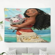 Moana tapestry adds vibrant color and unique style to any room making it a standout decorative piece 60 x 80-inch.