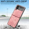 thumbnail image 7 of TECH CIRCLE Case for Samsung Galaxy Z Flip 4 Stylish Leather Pattern Anti-Scratch Non-Slip Support Wireless Charging Shockproof Case For Samsung Galaxy Z Flip 4,Pink, 7 of 7
