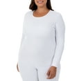 thumbnail image 3 of Fruit of the Loom Women's and Women's Plus Long Underwear Waffle Crew Neck Thermal Top, 2-Pack, 3 of 3