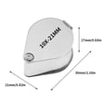 thumbnail image 1 of stanreset Magnifier Pocket Identifying Magnifying Glass Portable Jewelry Jewelry Magnifier Loupe for Home Outdoor, 10X, 1 of 8